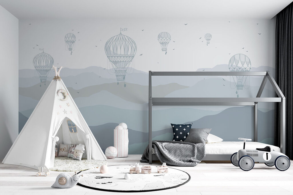 Group of hot air balloons in the sky Group of hot air balloons in the sky