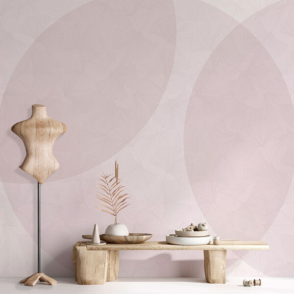 Fond blanc et rose avec des cercles Fond blanc et rose avec des cercles