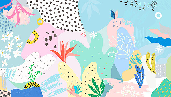 Motif coloré avec différentes formes et couleurs Motif coloré avec différentes formes et couleurs