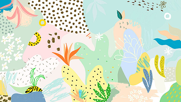 Motif coloré avec différentes formes et couleurs Motif coloré avec différentes formes et couleurs