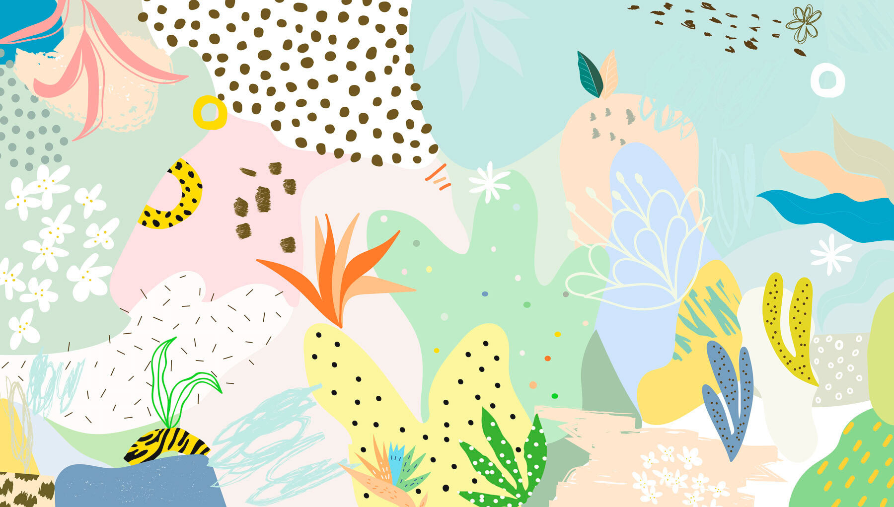 Colorful pattern with different shapes and colors Colorful pattern with different shapes and colors