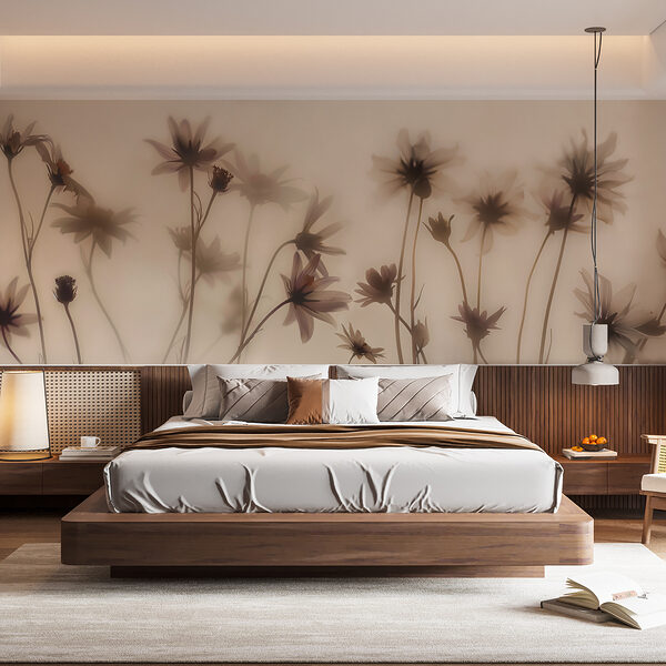 Groupe de fleurs sur fond flou Groupe de fleurs sur fond flou