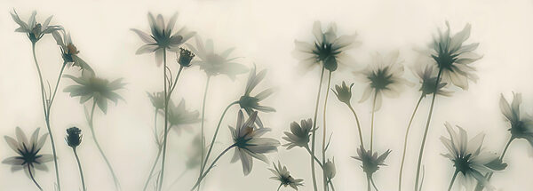Groupe de fleurs avec tiges Groupe de fleurs avec tiges