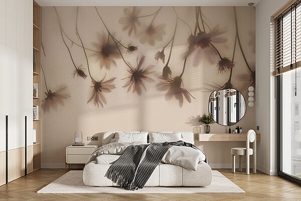 Groupe de fleurs sur fond blanc Groupe de fleurs sur fond blanc