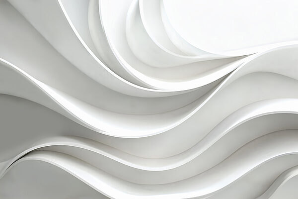 Mur blanc aux lignes courbes Mur blanc aux lignes courbes