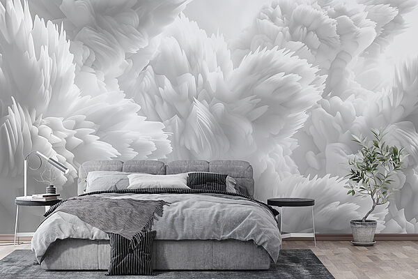 Gros plan sur des objets blancs et pelucheux Gros plan sur des objets blancs et pelucheux
