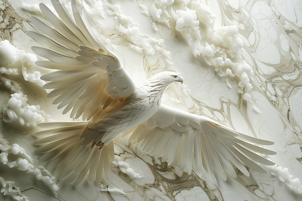 Oiseau blanc volant dans les airs Oiseau blanc volant dans les airs