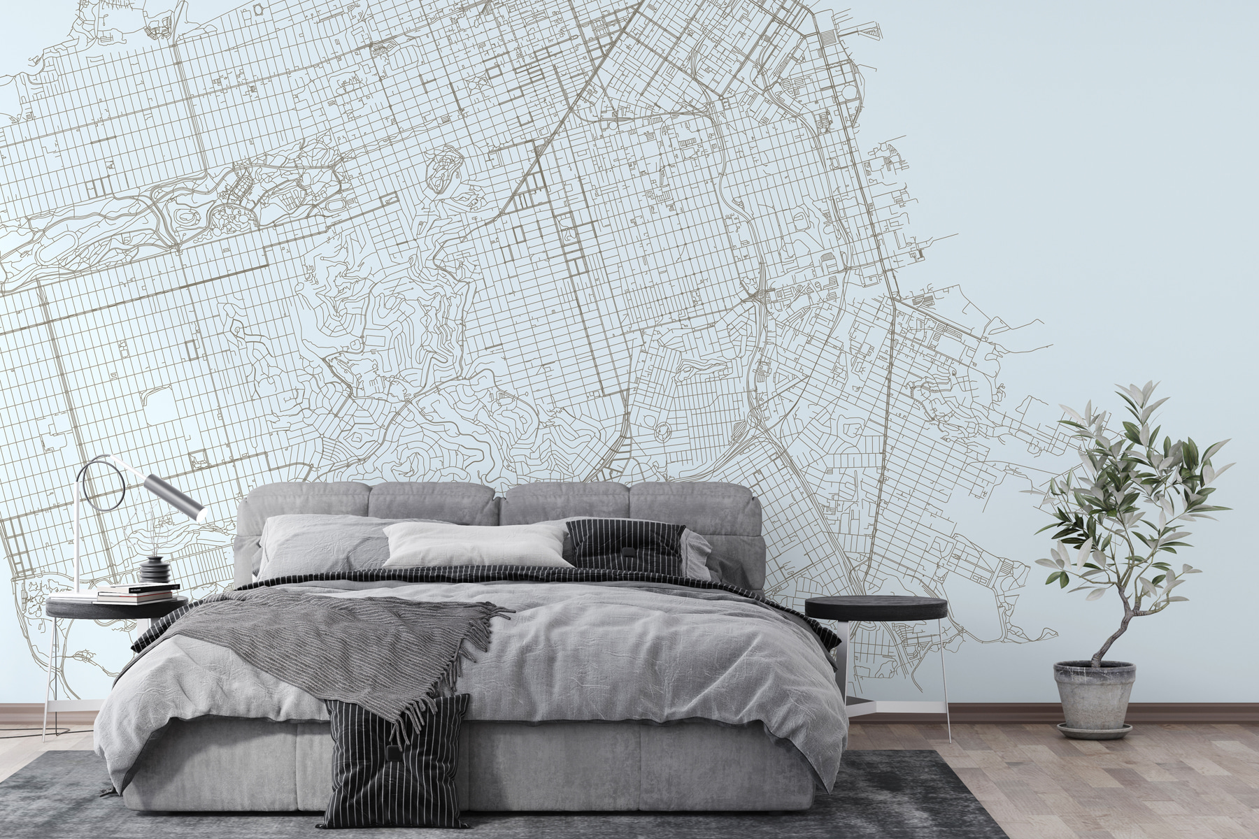 Map of a city Map of a city