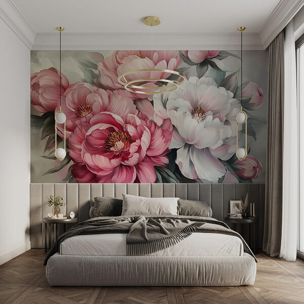 Groupe de fleurs avec feuilles Groupe de fleurs avec feuilles