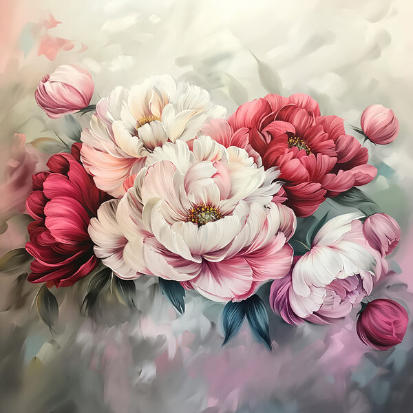 Peinture de fleurs sur une surface Peinture de fleurs sur une surface