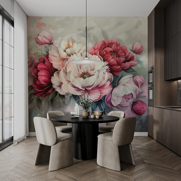 Peinture de fleurs sur une surface Peinture de fleurs sur une surface