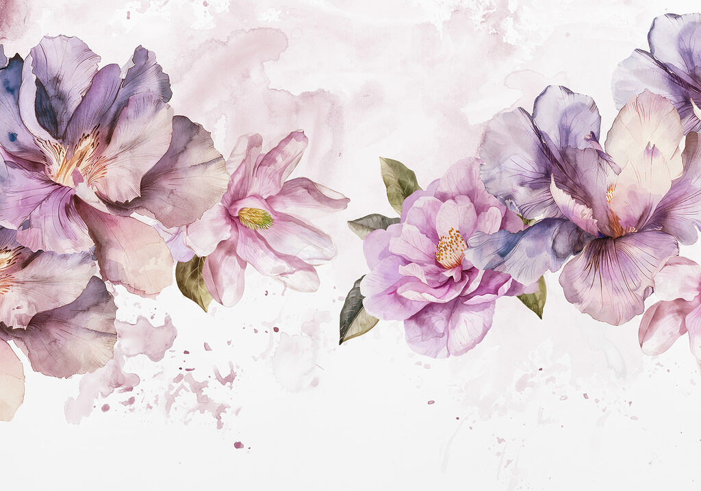 Groupe de fleurs violettes Groupe de fleurs violettes