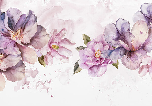 Groupe de fleurs violettes Groupe de fleurs violettes