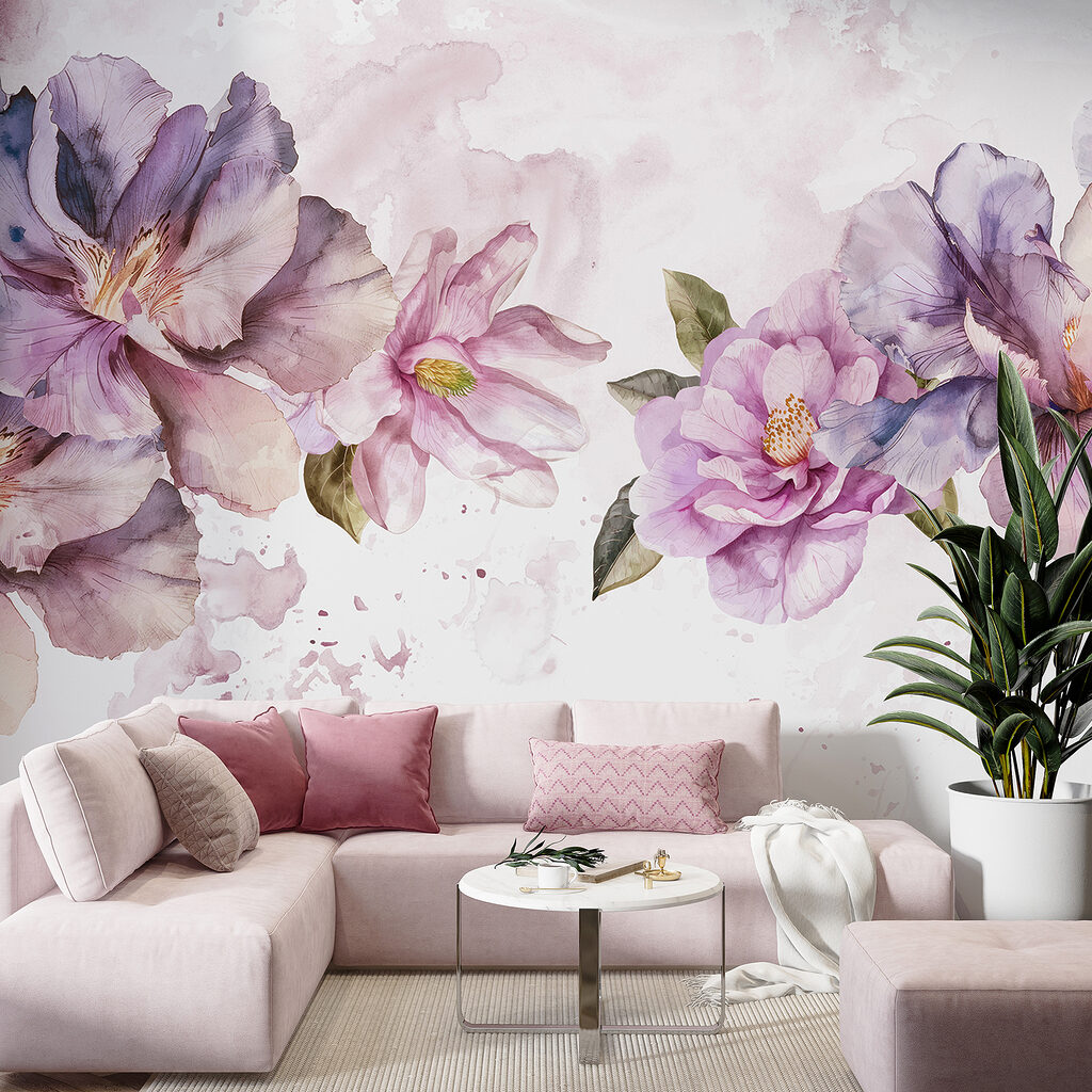 Group of purple flowers Group of purple flowers