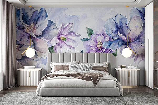 Groupe de fleurs sur fond blanc Groupe de fleurs sur fond blanc