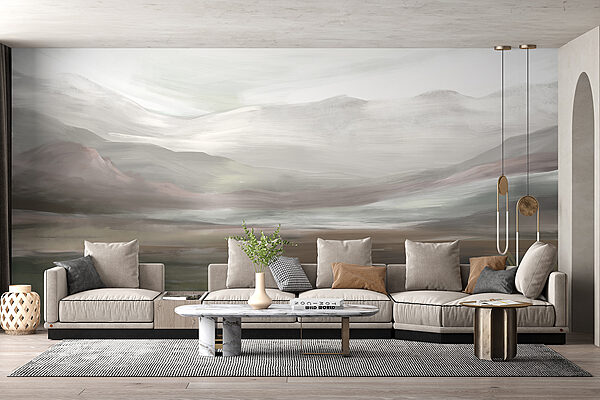 Paysage avec montagnes et nuages Paysage avec montagnes et nuages