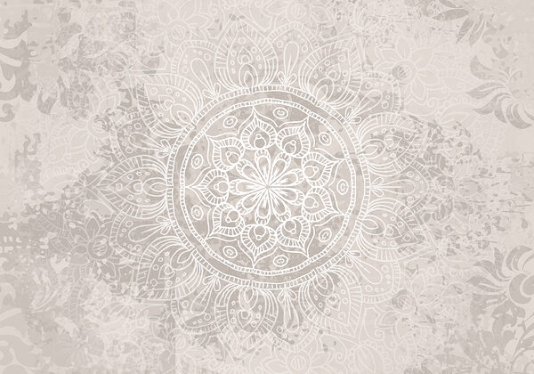 Mandala blanc et gris Mandala blanc et gris