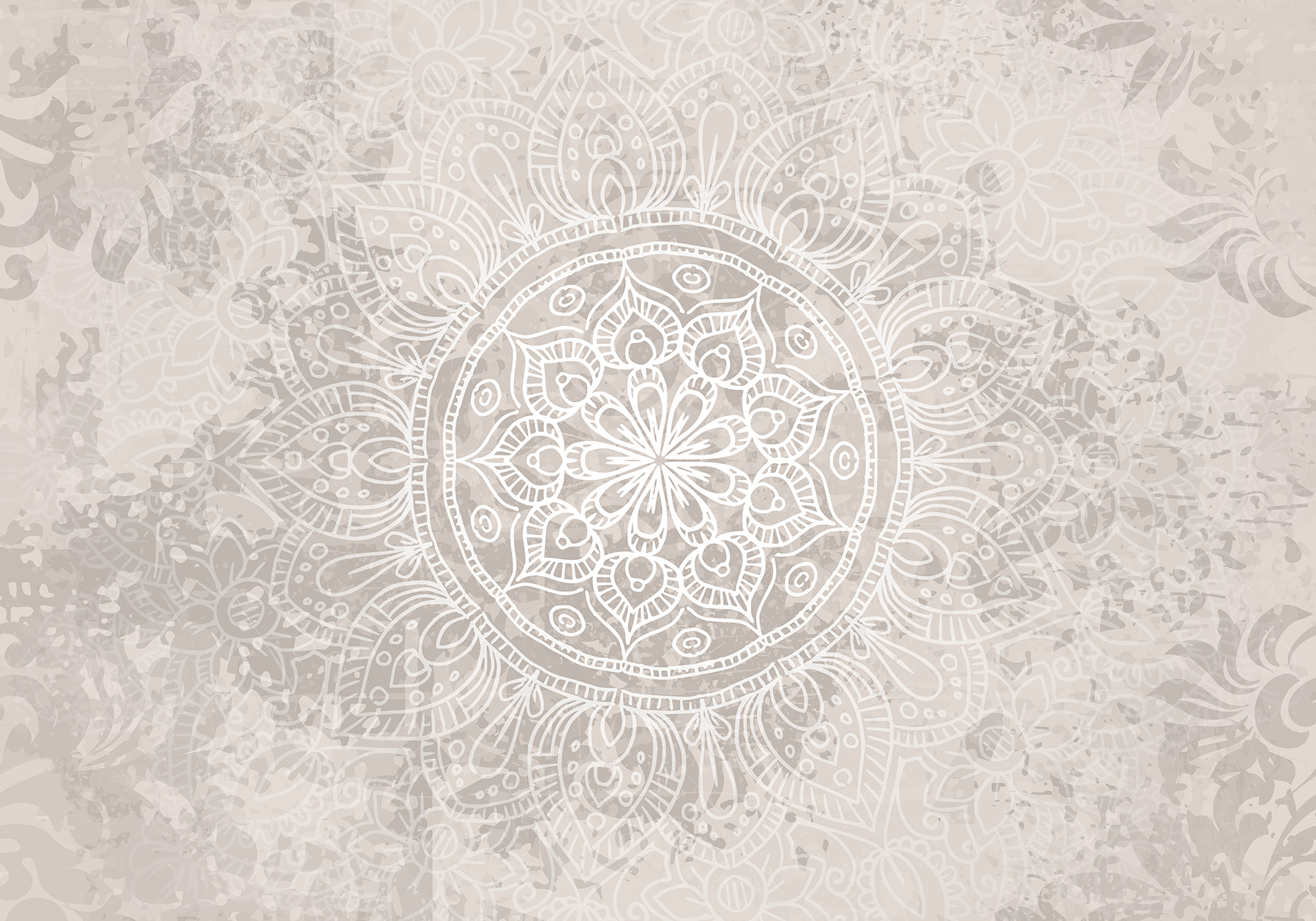 White and gray mandala White and gray mandala