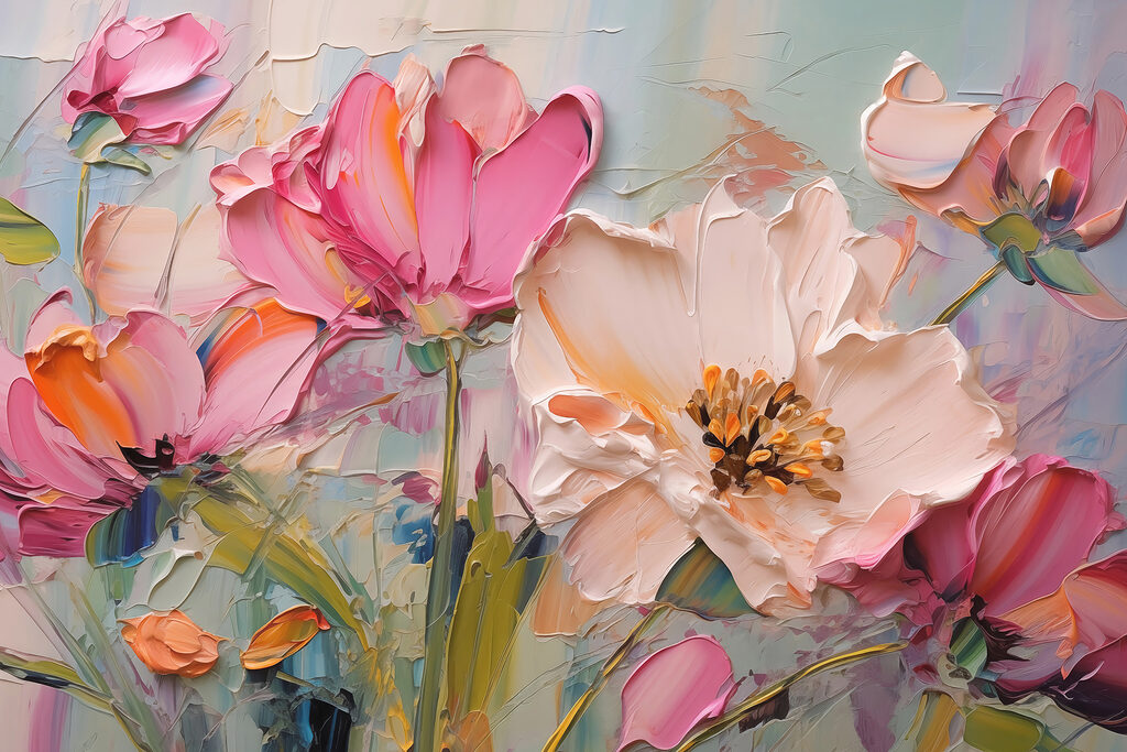 Peinture de fleurs sur toile Peinture de fleurs sur toile