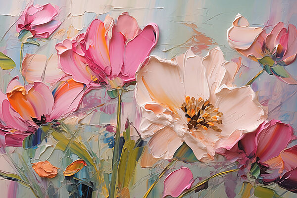 Peinture de fleurs sur toile Peinture de fleurs sur toile