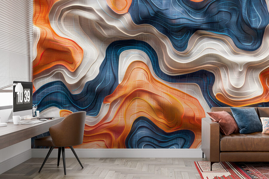 Papier peint Gros plan sur un tissu – Image 2