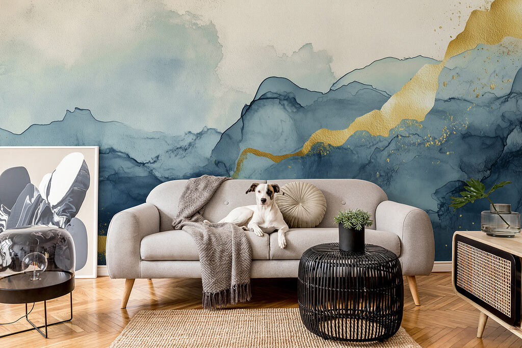 Misty mountains touched by sunlight Misty mountains touched by sunlight