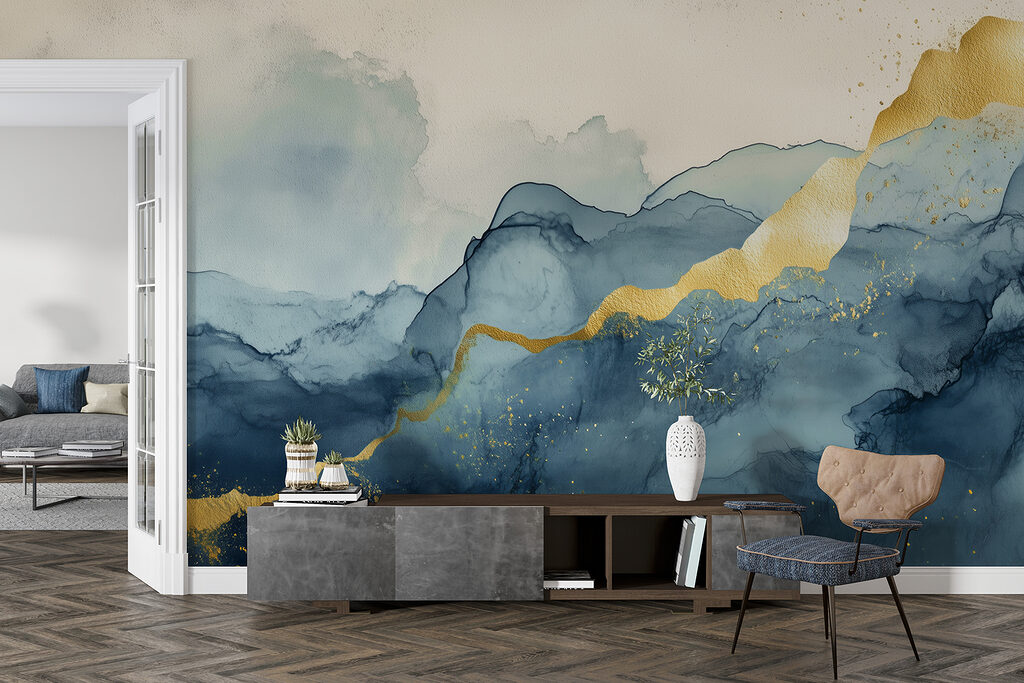 Misty mountains touched by sunlight Misty mountains touched by sunlight