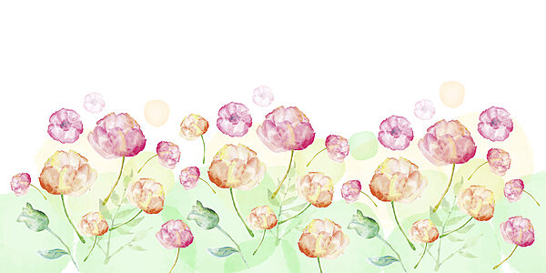 Aquarelle de fleurs Aquarelle de fleurs