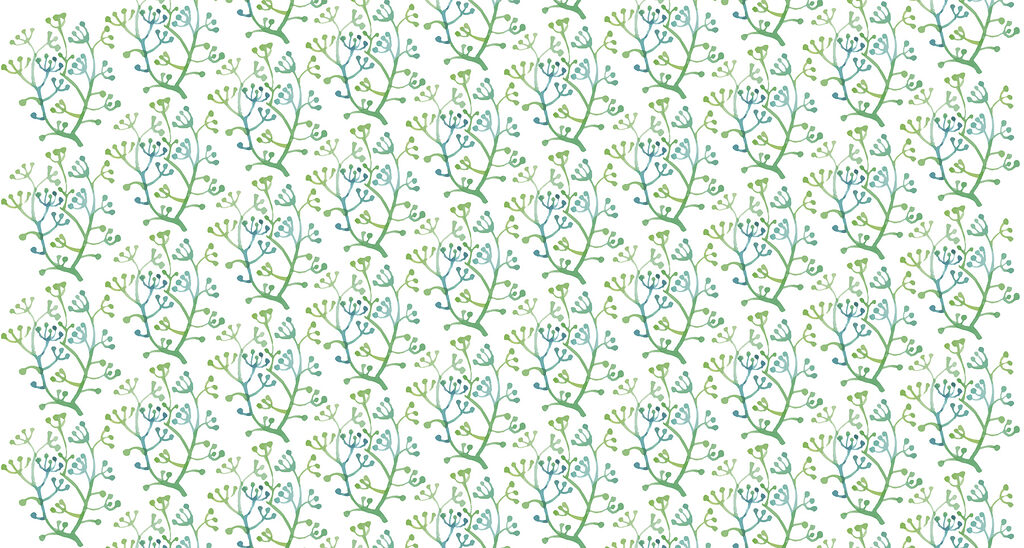 Motif de branches vertes et bleues Motif de branches vertes et bleues