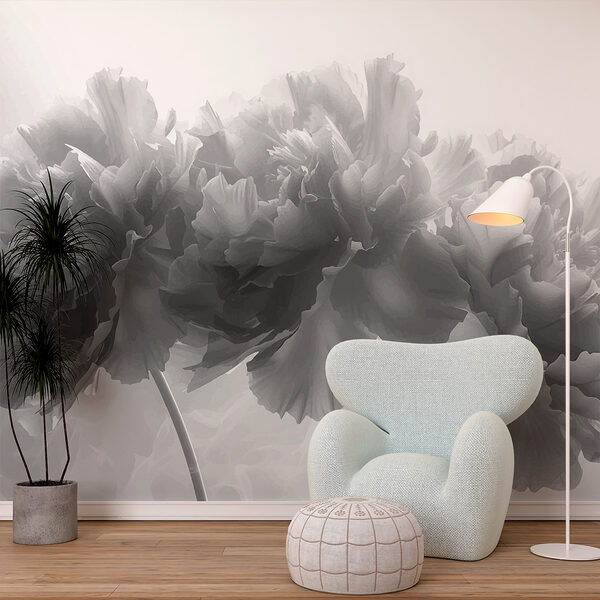 Groupe de fleurs sur fond blanc Groupe de fleurs sur fond blanc