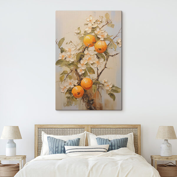 Peinture d'oranges et de fleurs Peinture d'oranges et de fleurs