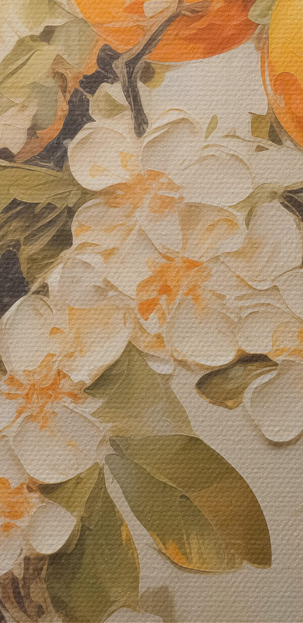 Peinture d'oranges et de fleurs Peinture d'oranges et de fleurs