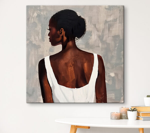 Femme en débardeur blanc Femme en débardeur blanc
