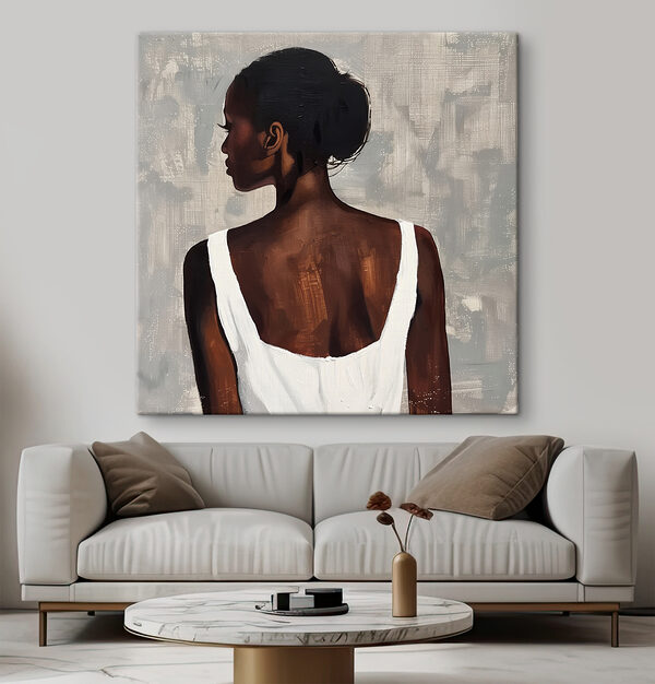 Femme en débardeur blanc Femme en débardeur blanc