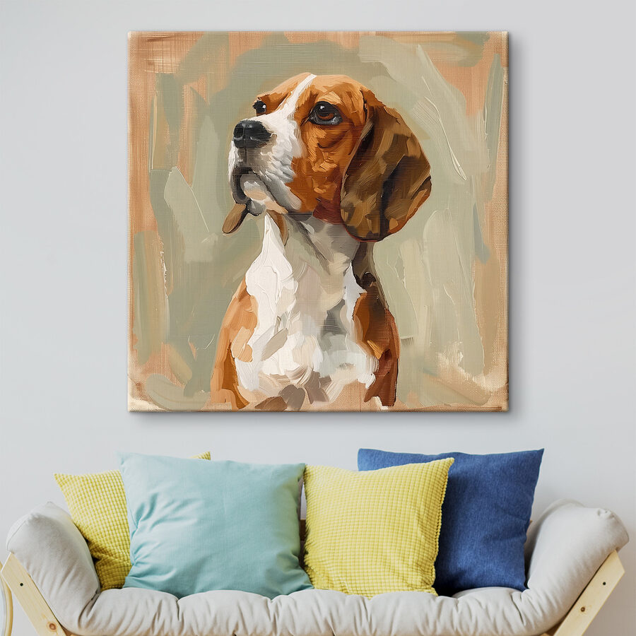 Peinture d'un chien