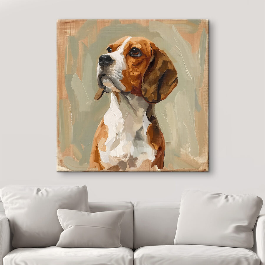 Peinture d'un chien
