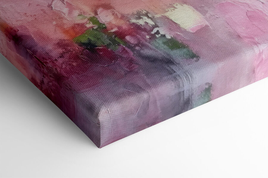 Peinture de fleurs sur une surface blanche