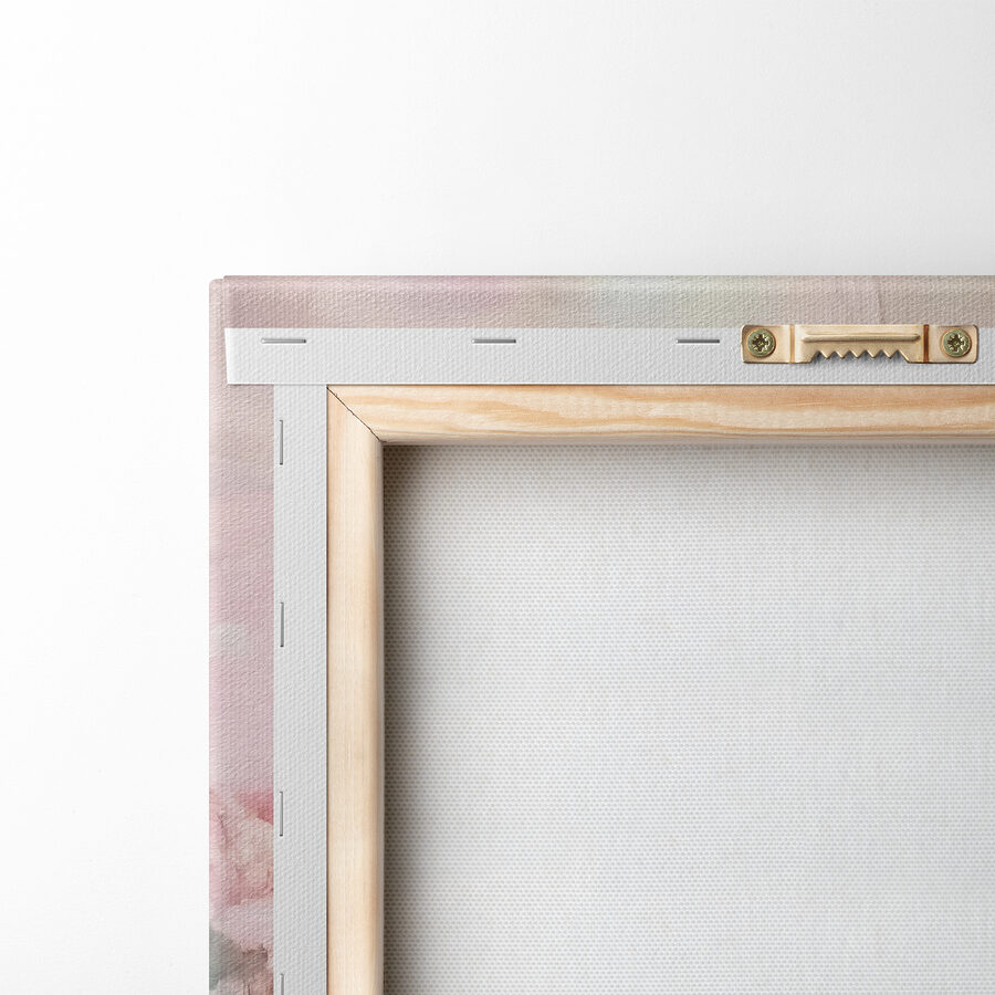 Peinture de fleurs sur une surface blanche