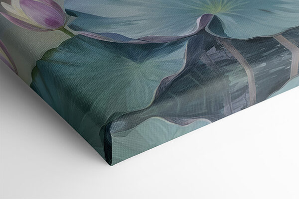Peinture d'une fleur et de feuilles Peinture d'une fleur et de feuilles