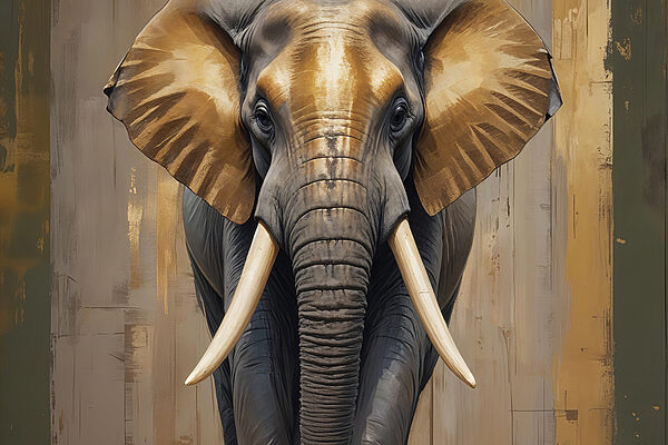 Un éléphant avec de grandes oreilles Un éléphant avec de grandes oreilles