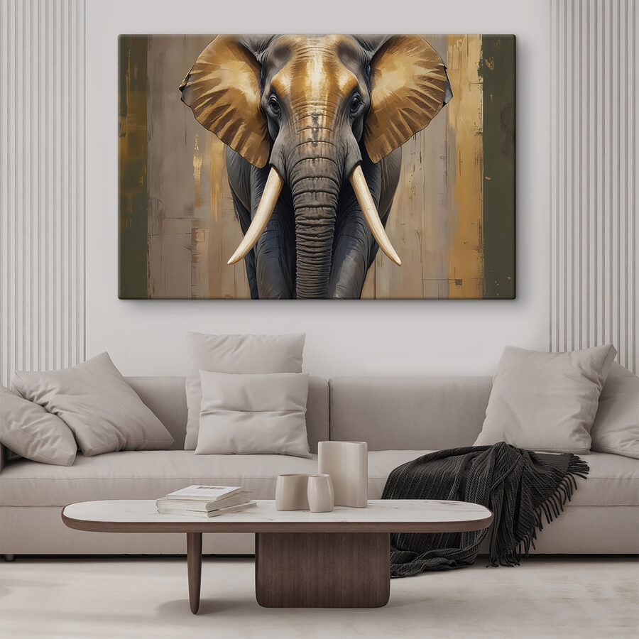 Un éléphant avec de grandes oreilles Un éléphant avec de grandes oreilles