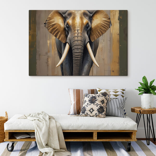 Un éléphant avec de grandes oreilles Un éléphant avec de grandes oreilles