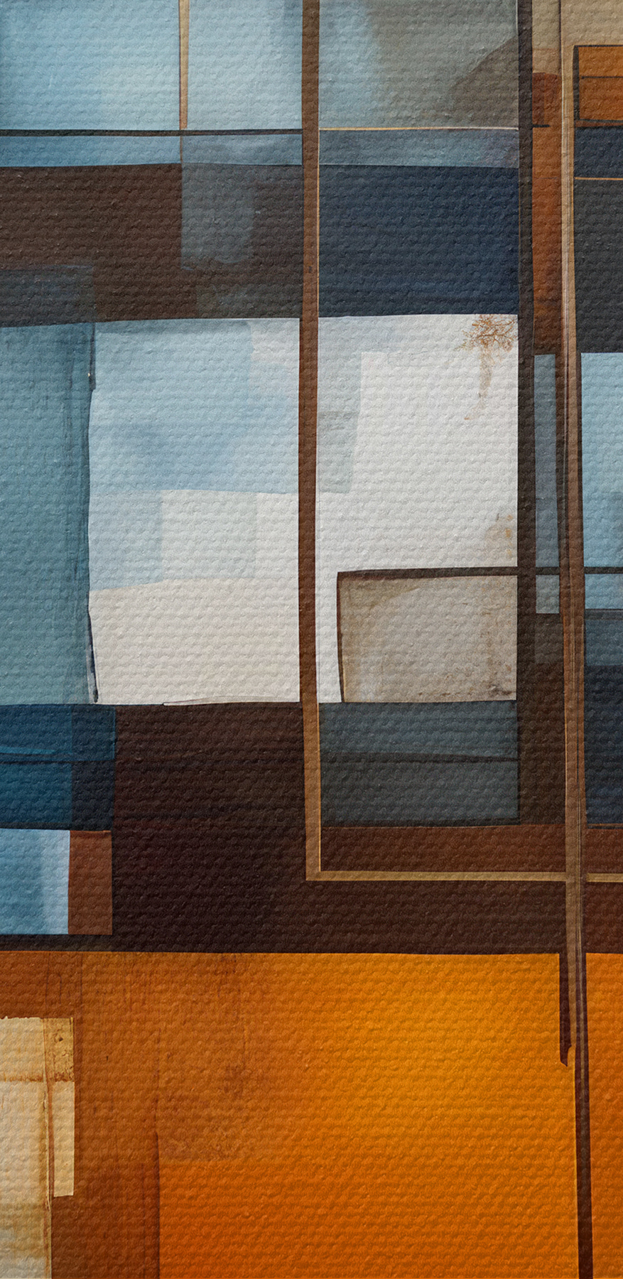 Peinture de carrés et de lignes