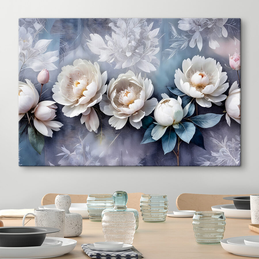 Groupe de fleurs blanches