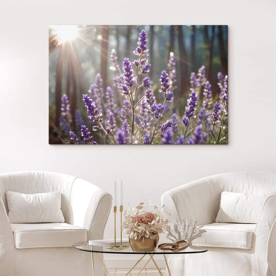 Gros plan sur des fleurs violettes Gros plan sur des fleurs violettes