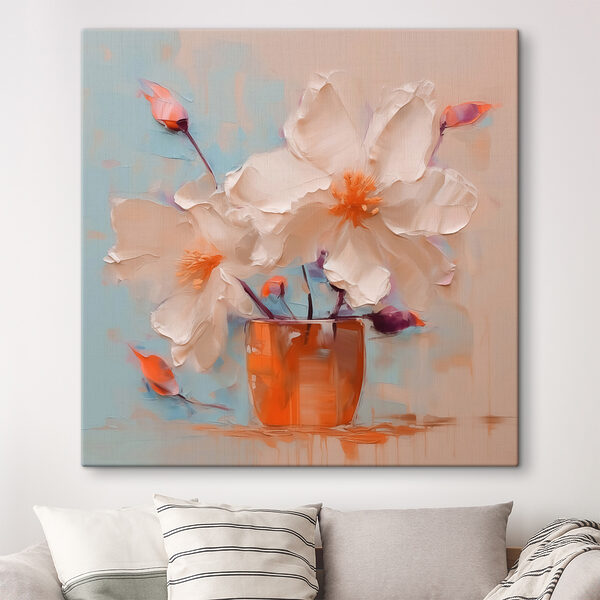 Peinture de fleurs dans un vase Peinture de fleurs dans un vase