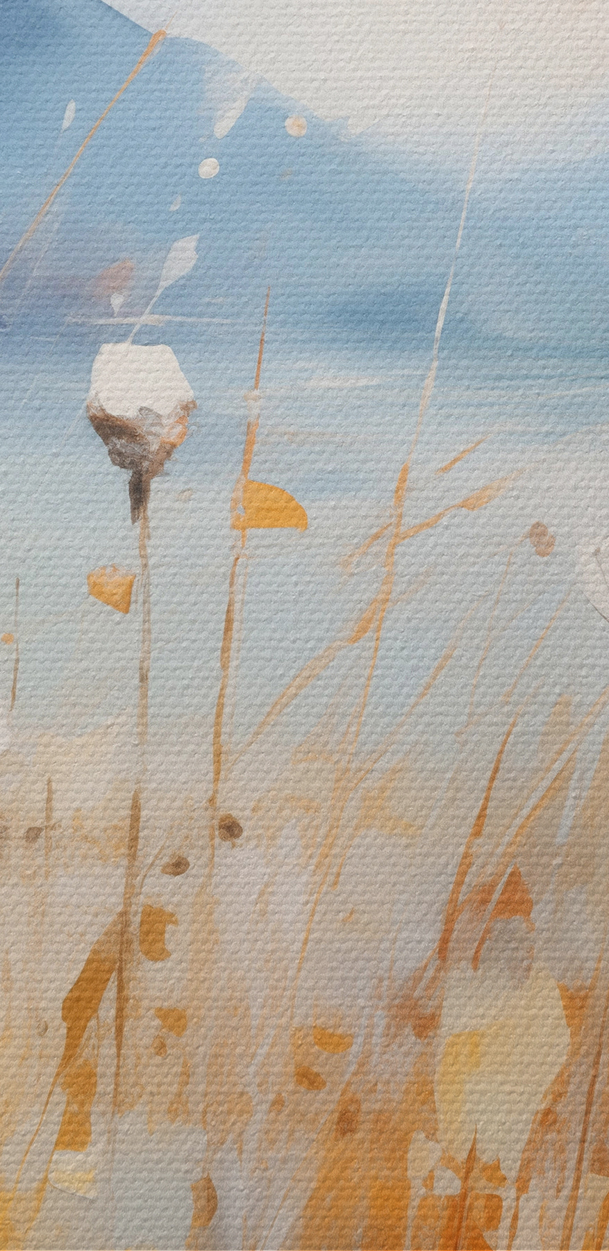 Peinture de fleurs dans un champ Peinture de fleurs dans un champ