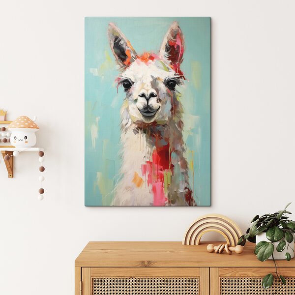 Peinture d'un lama Peinture d'un lama