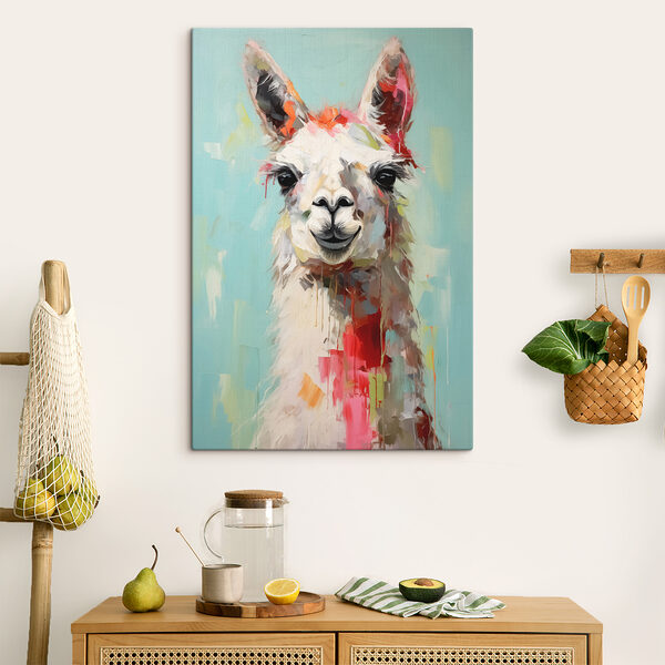 Peinture d'un lama Peinture d'un lama