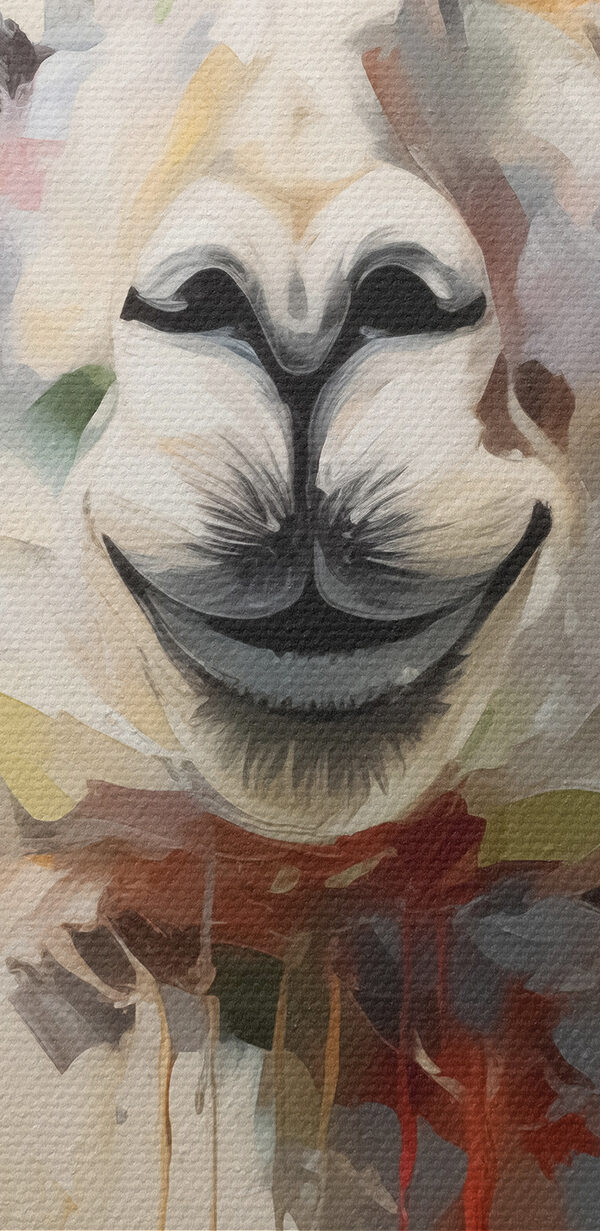Peinture d'un lama Peinture d'un lama